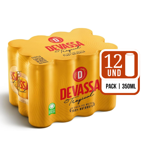 Pack Devassa Puro Malte Lata 350ml com 12 unidades